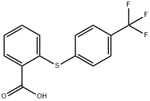 2-(4-(三氟甲基)苯基硫代)苯甲酸, 895-45-4, 结构式