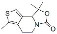 3H-Oxazolo[3,4-a]thieno[3,4-c]pyridin-3-one,  1,5,6,9b-tetrahydro-1,1,7-trimethyl- Struktur
