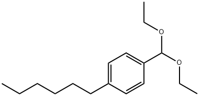 4-N-HEXYL-BENZALDEHYDE DIETHYL ACETAL Structure