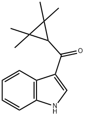 (1H-indol-3-yl)(2,2,3,3-tetramethylcyclopropyl)methanone Struktur