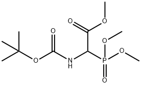 (+/-)-BOC-ALPHA-PHOSPHONOGLYCINE TRIMETHYL ESTER Structure