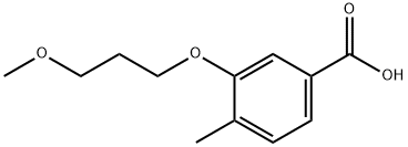 4-Methyl-3-(3-methoxypropoxyl)benzoic acid Structure