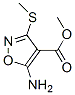 4-Isoxazolecarboxylicacid,5-amino-3-(methylthio)-,methylester(7CI) Struktur