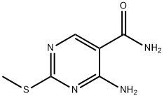 4-AMINO-2-(METHYLTHIO)PYRIMIDINE-5-CARBOXAMIDE Structure