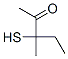 2-Pentanone, 3-mercapto-3-methyl- (7CI,9CI) 化学構造式