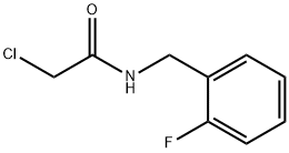 2-クロロ-N-(2-フルオロベンジル)アセトアミド 化学構造式