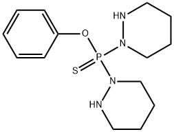 o-Phenyl ditetrahydro-1(2H)-pyridazinylphosphinothioate Structure