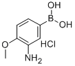 3-氨基-4-甲氧基苯硼酸盐盐酸,895525-75-4,结构式