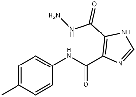 5-HYDRAZINOCARBONYL-1 H-IMIDAZOLE-4-CARBOXYLIC ACID P-TOLYLAMIDE Structure