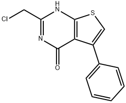 2-CHLOROMETHYL-5-PHENYL-3H-THIENO[2,3-D]PYRIMIDIN-4-ONE Struktur