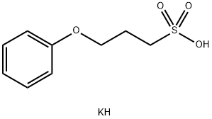 3-フェノキシ-1-プロパンスルホン酸カリウム 化学構造式