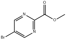 Methyl-5-bromo-2 pyrimidine carboxylate Struktur