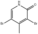 2-羟基-3,5-二溴-4-甲基啶 结构式