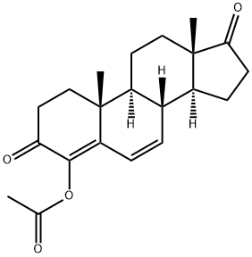 4-(Acetoxy)androsta-4,6-diene-3,17-dione Struktur