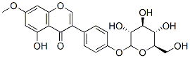 5,4'-DIHYDROXY-7-METHOXYISOFLAVONE-4'-O-GLUCOSIDE Struktur