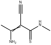 Crotonamide,  3-amino-2-cyano-N-methylthio-  (7CI) Struktur