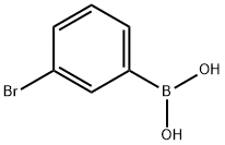 3-ブロモフェニルボロン酸 化学構造式