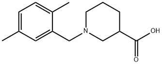 1-(2,5-dimethylbenzyl)piperidine-3-carboxylic acid Structure