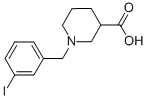 1-(3-IODO-BENZYL)-PIPERIDINE-3-CARBOXYLIC ACID 结构式