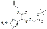 (2-アミノチアゾール-4-イル)[(Z)-tert-ブトキシカルボニルメトキシイミノ]酢酸アリル 化学構造式