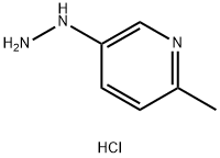 5-肼基-2-甲基吡啶盐酸盐, 896133-77-0, 结构式