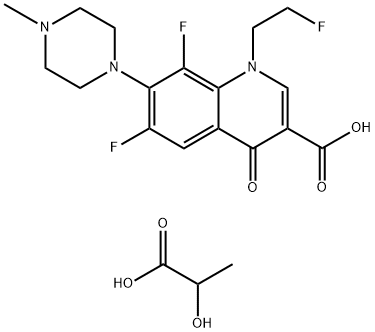 乳酸氟罗沙星, 896139-71-2, 结构式