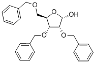 2,3,5-トリ-O-ベンジル-D-リボフラノース 化学構造式