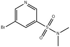 5-ブロモ-N,N-ジメチルピリジン-3-スルホンアミド 化学構造式