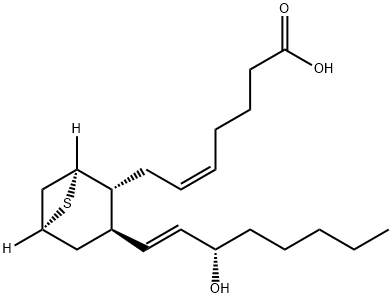 (Z)-7-[(1S,2R,5S)-3-[(E,3S)-3-hydroxyoct-1-enyl]-7-thiabicyclo[3.1.1]h ept-2-yl]hept-5-enoic acid Structure
