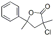 3-chlorodihydro-3,5-dimethyl-5-phenylfuran-2(3H)-one|