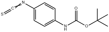 N-叔丁氧羰基-4-异硫氰基苯胺, 89631-75-4, 结构式