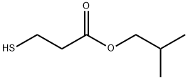 Propanoic acid, 3-Mercapto-, 2-Methylpropyl ester Struktur