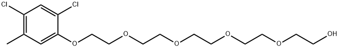 14-(2,4-ジクロロ-5-メチルフェノキシ)-3,6,9,12-テトラオキサテトラデカン-1-オール 化学構造式