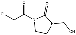 2-Imidazolidinone, 1-(chloroacetyl)-3-(hydroxymethyl)- (7CI) Structure