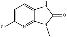 3-甲基-5-氯-1H-咪唑并[4,5-B]吡啶-2(3H)-酮, 89660-20-8, 结构式