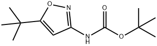 (5-(叔丁基)异噁唑-3-基)氨基甲酸叔丁酯,89661-71-2,结构式