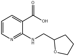 2-[(Tetrahydro-2-furanylmethyl)amino]-nicotinic acid Struktur