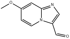7-メトキシイミダゾ[1,2-a]ピリジン-3-カルバルデヒド 化学構造式