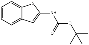 苯并噻吩-2-氨基甲酸叔丁酯,89673-36-9,结构式