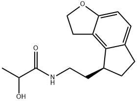 ラメルテオン代謝産物M-II (MIXTURE OF R AND S AT THE HYDROXY POSITION) 化学構造式
