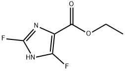 ETHYL 2,4-DIFLUOROIMIDAZOLE 5-CARBOXYLATE 结构式