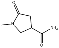1-甲基-2-氧代吡咯烷-4-甲酰胺 结构式
