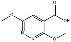 3,6-二甲氧基哒嗪-4-羧酸 结构式