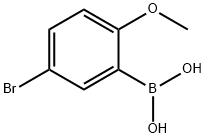 5-溴-2-甲氧基苯基硼酸 结构式