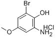 2-AMINO-6-BROMO-4-METHOXYPHENOL HYDROCHLORIDE 化学構造式