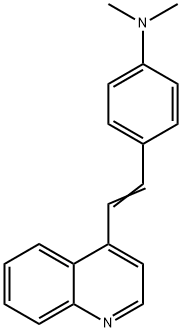 4-(4-二甲氨基苯乙烯基)喹啉 结构式