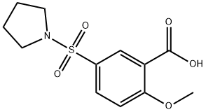2-METHOXY-5-(PYRROLIDINE-1-SULFONYL)-BENZOIC ACID Struktur