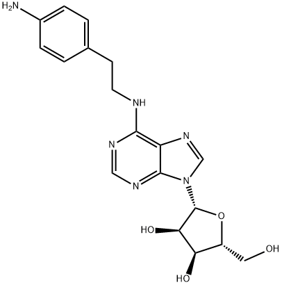 N6-2-(4-AMINOPHENYL)ETHYL-ADENOSINE 化学構造式