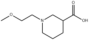 1-(2-methoxyethyl)-3-piperidinecarboxylic acid(SALTDATA: HCl) Structure