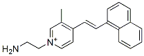 N-(2-aminoethyl)-4-(beta-1-naphthylvinyl)-3-methylpyridinium Struktur